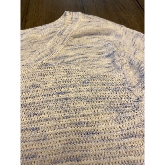 T By Talbots XLP Women's Sweater Blue & White Cotton Blend - Picture 14 of 16